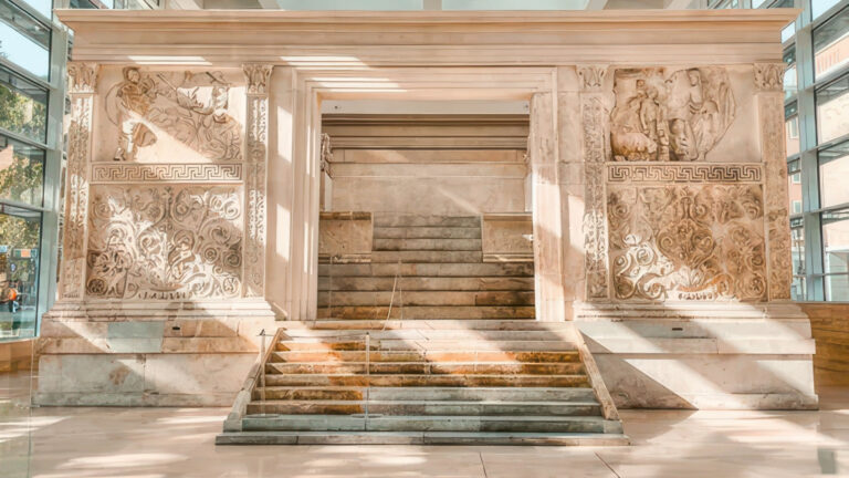 Ara Pacis Tour Bike Scooter Vespa Tuk Tuk Rome